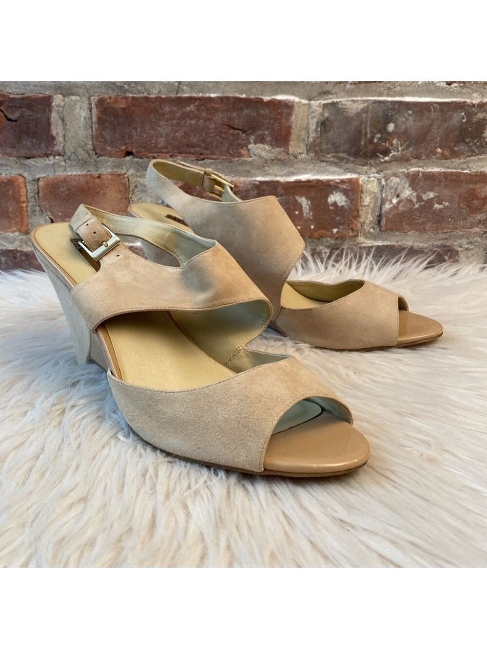 INC Fama Wedge Suede Sandals, Size 11 - Picture 9 of 17